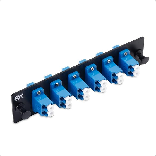 Cable Matters 12 Fibers LC to LC OS2 Single Mode Fiber Patch Panel by CableMatters