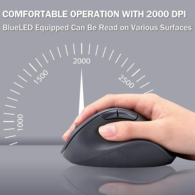 ELECOM Wireless Ergonomic Shape Mouse, 2.4GHz - Image 6