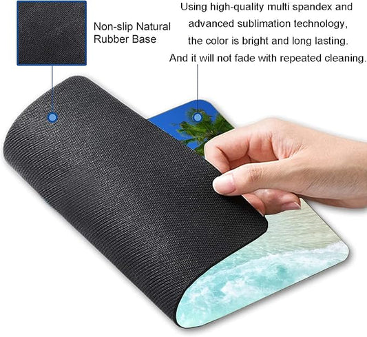 Mouse Pad, Premium-Textured Mouse Mat, Non-Slip Rubber Base Mousepad - Image 2