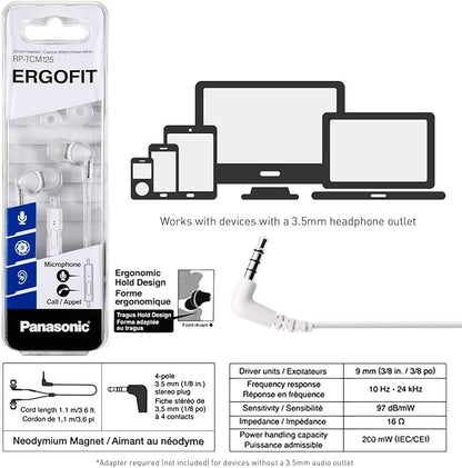 Panasonic ErgoFit Wired Earbuds - Image 7
