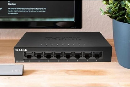 D-Link 8-Port Gigabit Unmanaged Ethernet Switch, Sturdy Metal - Image 2