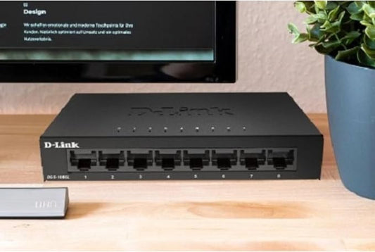 D-Link 8-Port Gigabit Unmanaged Ethernet Switch, Sturdy Metal - Image 2