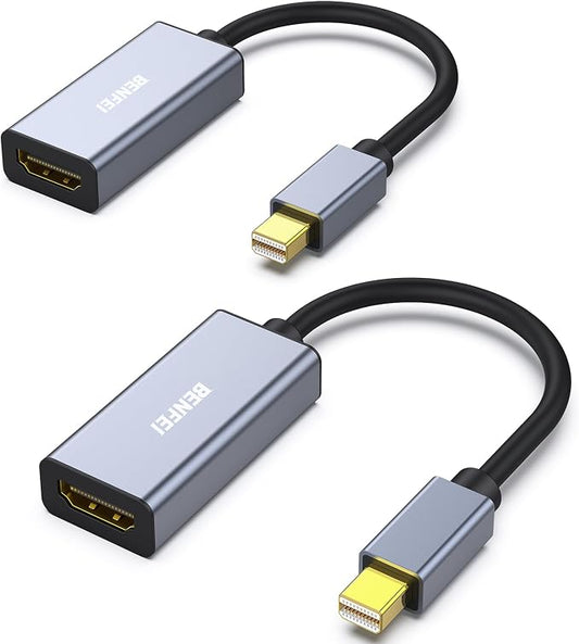 BENFEI 2 Pack Mini DisplayPort to HDMI Adapter 4K, Thunderbolt 2 to HDMI by BENFEI