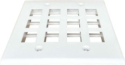 DIYTECH Keystone Wall Plate, 2 Gang Keystone Wall Plate, 12 Port Keystone Jack - Image 8