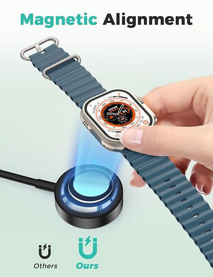 2026 Upgraded USB C for Apple Watch Charger Magnetic Fast Charging Cable - Image 3