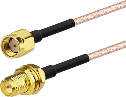 Yuslao WiFi Antenna Extension Cable 6inch 15cm RP-SMA Male to RP-SMA Female - Image 2