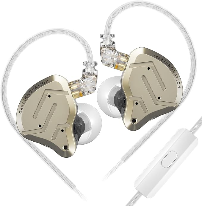 KZ ZSN Pro 2 in-Ear Monitors Headphones Metal Earphones 1BA+1DD Hybrid by HHIFIHEAR