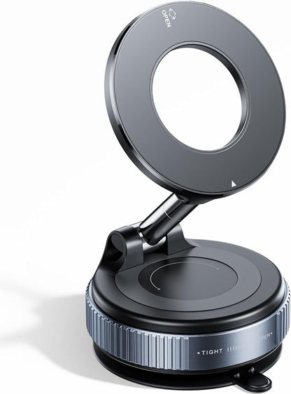 2026 Upgraded Vacuum Magnetic Car Phone Holder 360° Reinforced 96LBS Ultra by REOKILYSelects