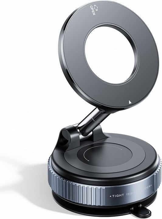 2026 Upgraded Vacuum Magnetic Car Phone Holder 360° Reinforced 96LBS Ultra by REOKILYSelects