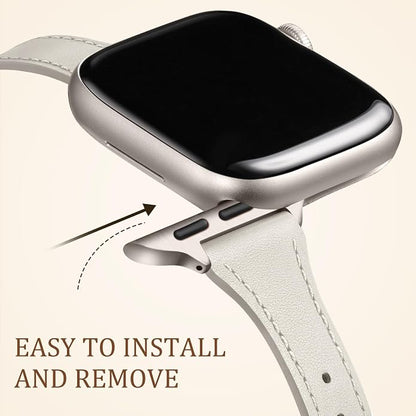 Charlam Slim Leather Band Compatible - Image 4