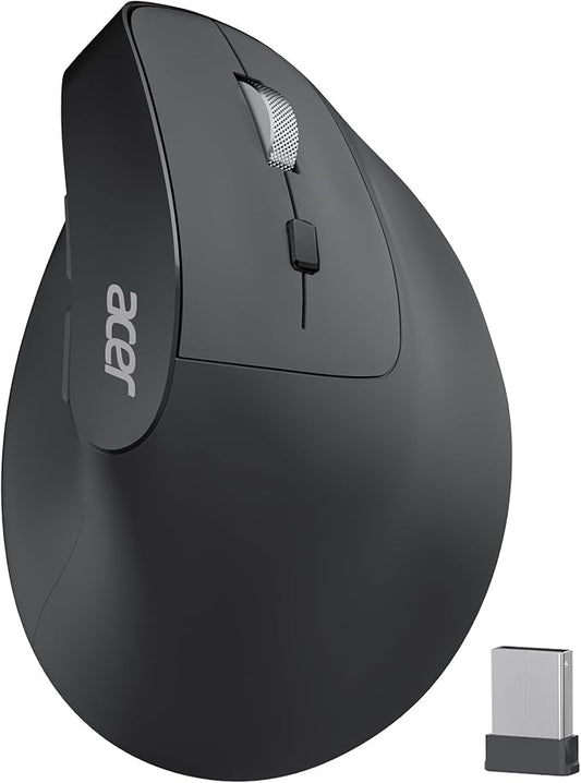 acer Ergonomic Mouse Wireless, Adjustable DPI Vertical Mouse 1000/1200/1600 by Acer