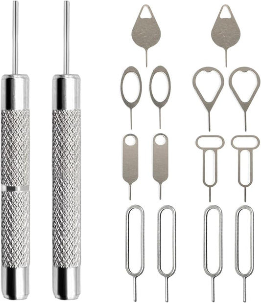ZukoCert 16 Pieces SIM Card Removal Tool Set, SIM Card Pin, Phone SD Card by ZukoCert