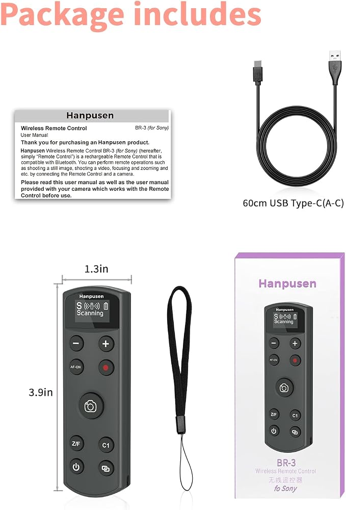 Hanpusen Rechargeable Camera Remote Control - Image 9