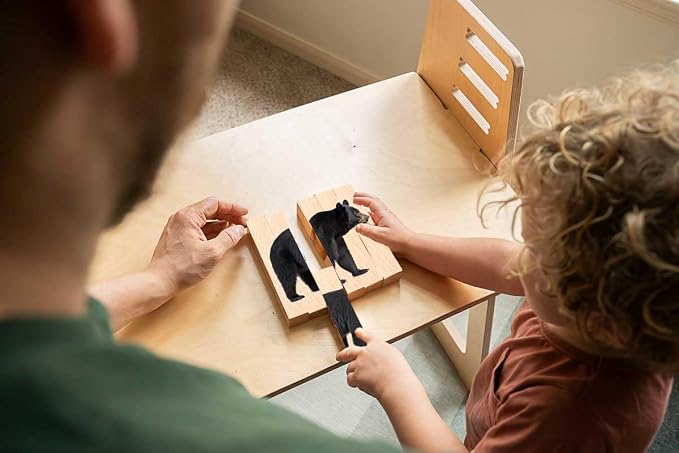 Wooden Animal Chunky Puzzles for Toddlers 2+ Years - Image 5