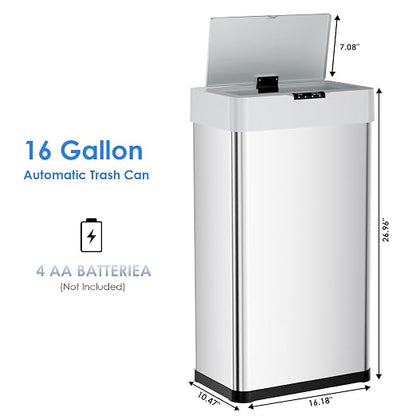 Sensor Trash Can, Touchless Motion Sensor Trash Bin, Smart Automatic Garbage Can - Image 2