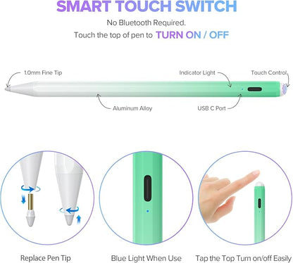 Stylus Pen for iPad 6th-11th Generation-2X Fast Charge Active Pencil Compatible - Image 5