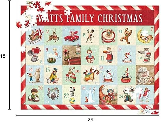 Countdown to Christmas Personalized Puzzle - 500 Pieces - Image 3