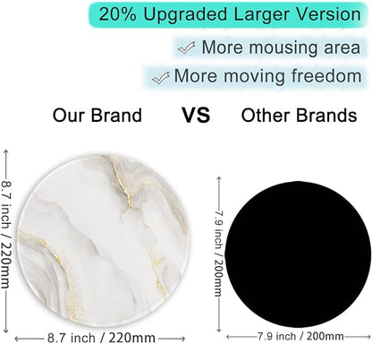 ITNRSIIET Round Mouse Pad with Stitched Edge Premium-Textured Waterproof - Image 3