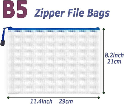 AUSTARK 20 Pcs Zipper File Bags, Plastic Mesh Pouch, Board Game Storage Bag - Image 2