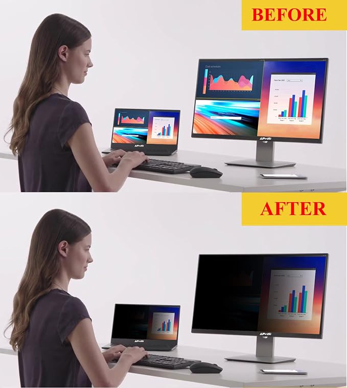 19 Inch Privacy Screen Filter for 16:10 Widescreen Monitor | Privacy Shield | - Image 6