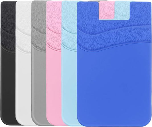 SS Phone Wallet Stick On, Adhesive Phone Card Holder Credit Card Stick on by SS