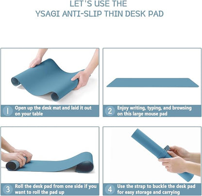 Non-Slip Desk Pad, Waterproof PVC Leather Desk Table Protector, Ultra Thin - Image 7