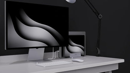 Double Aluminum Laptop Vertical Stand Organizer, Sturdy Notebook Computer - Image 7