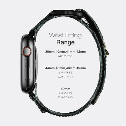 Nereides Compatible with Apple Watch Band Ultra 3/2/1, Nylon Sports Strap with - Image 5
