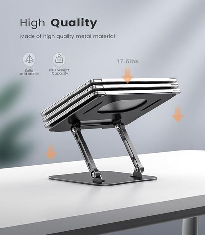 Adjustable Laptop Stand for Desk, Aluminum Portable Laptop Stand, Lightweight - Image 5