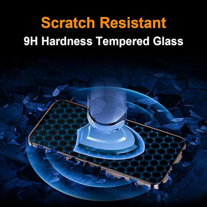 OneFish Screen Protector Glass for iPhone 14 Pro Max/ 15 Plus, 9H Glass Scratch - Image 5