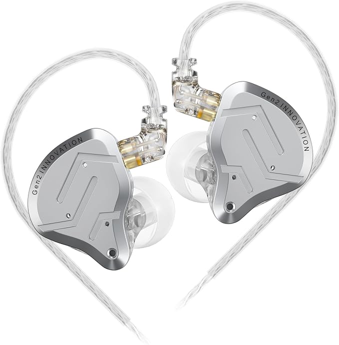 KZ ZSN Pro 2 in-Ear Monitors Headphones Metal Earphones 1BA+1DD Hybrid by HHIFIHEAR