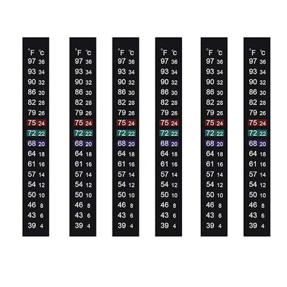 Brewing Thermometer Strip Adhesive Strip Thermometer Aquarium Thermometer Strip by JANSAMN