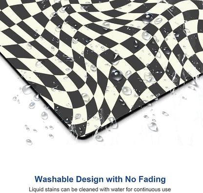 Mouse Pad, Square Mouse Mat Waterproof Computer Mousepad Non-Slip Rubber Base - Image 4
