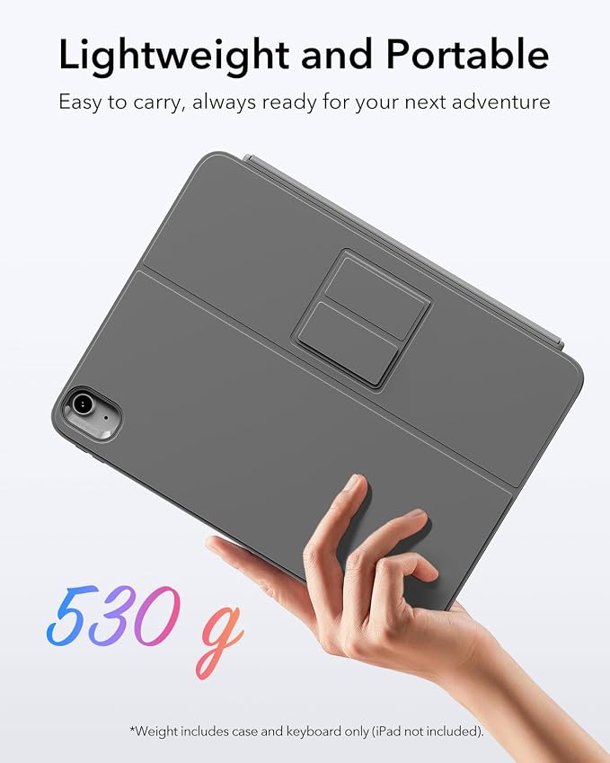 ESR for iPad 11th/10th Gen Flex Keyboard Case, Ultra-Light Magnetic Detachable - Image 7