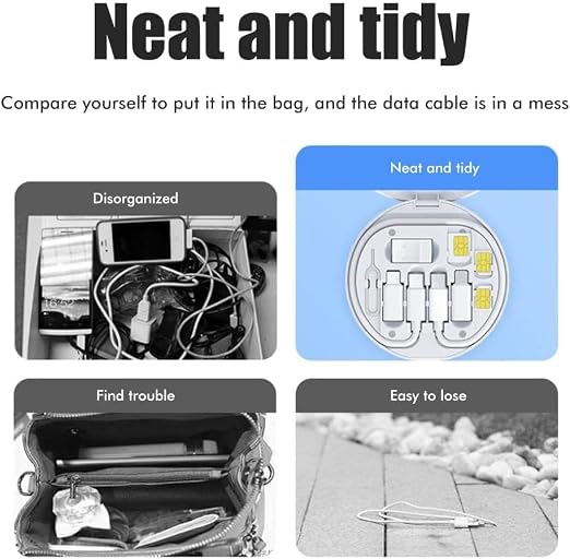 Multifunctional Data Cable Conversion Head Portable Storage Box, Phone Holder - Image 7