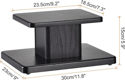 MECCANIXITY Wood Speaker Stands, 2 Pack 5.9 Inch Universal Speaker Stand - Image 2