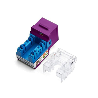 trueCABLE Cat6A Keystone Jack, Unshielded, 90 Degree Punch-Down, UL Listed - Image 2