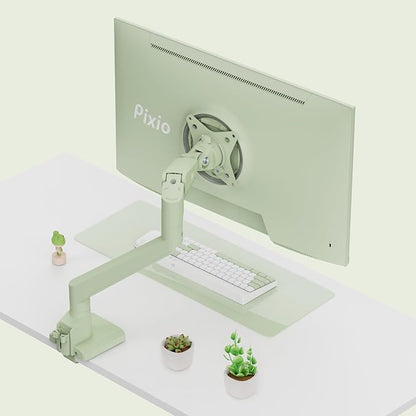 Pixio PS1S Wave Mint Green Single Monitor Arm Stand Desk Mount - Image 7