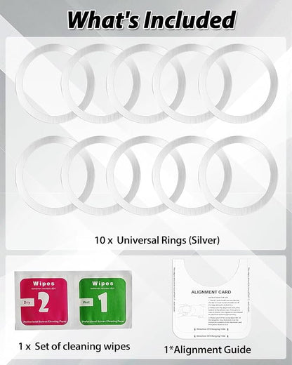 Metal Ring 10PCS, Ultra-Thin for MagSafe Sticker, Magnetic Adapter, Phone - Image 7