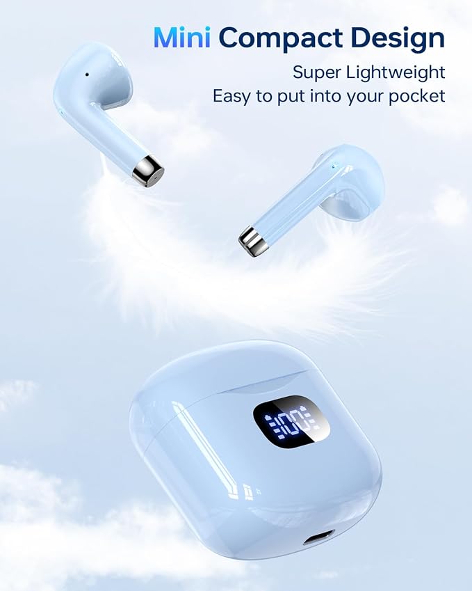 Wireless Earbuds Bluetooth 5.3 Headphones, 40Hrs Playback Stereo Ear Buds - Image 3