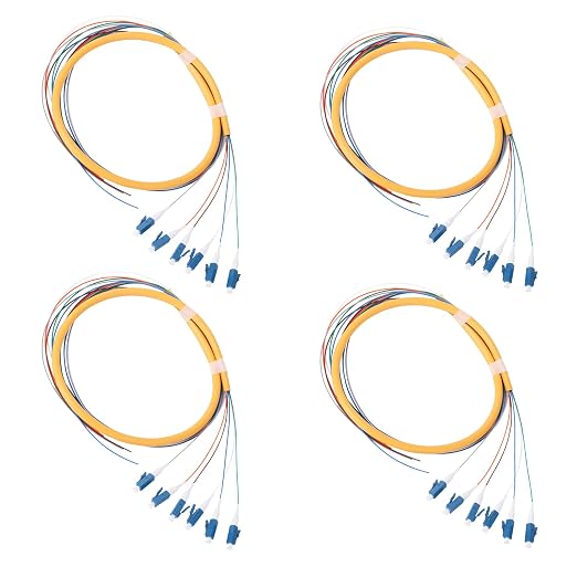 6 Strands LC UPC OS2 Singlemode Fiber Optic Pigtail 1.2m LC Single Mode Fiber by FiberOpticalAccessories
