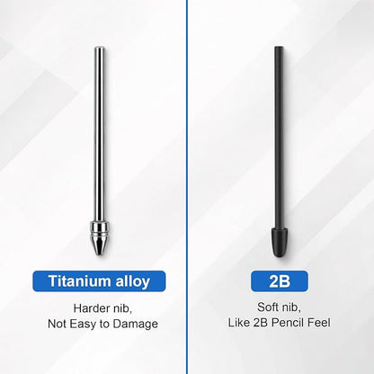 No Wore Out Titanium Alloy Replacement Fine Tips 1 Pcs & 10 Pcs Soft Felt Nibs - Image 3