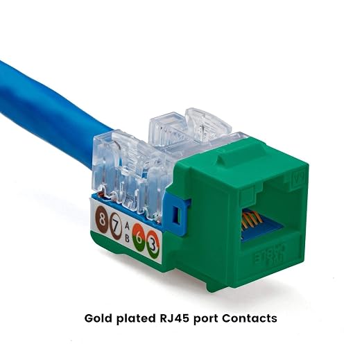 trueCABLE Cat6A Keystone Jack, Unshielded, 90 Degree Punch-Down, UL Listed - Image 6