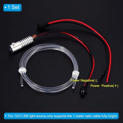 PATIKIL 3mm 1m PMMA Side Glow Fiber Optic Cable Kit, - Image 4