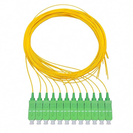 Elfcam® - 12-Fiber Single Mode SCA Pigtail 9/125um OS2 by Fibersolutionspecialist