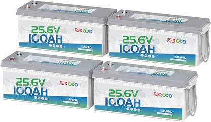 Redodo 24V 100Ah LiFePO4 Lithium Battery, 2560W Power, 100A BMS, Trolling Motor by PrimeDayRedodoSaveup55