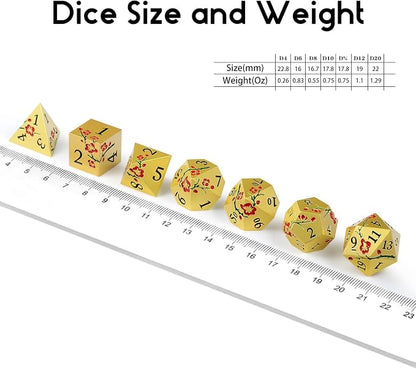 DNDND Flowers Metal Dice - Image 7