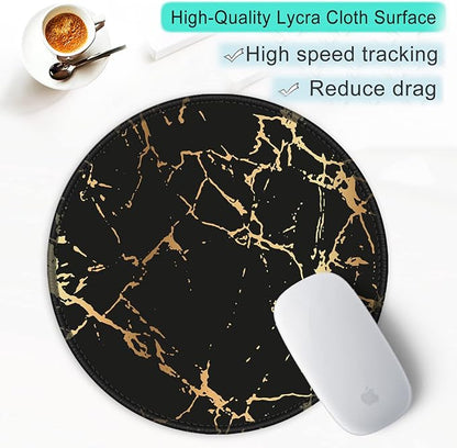 ITNRSIIET Round Mouse Pad with Stitched Edge Premium-Textured Waterproof - Image 6