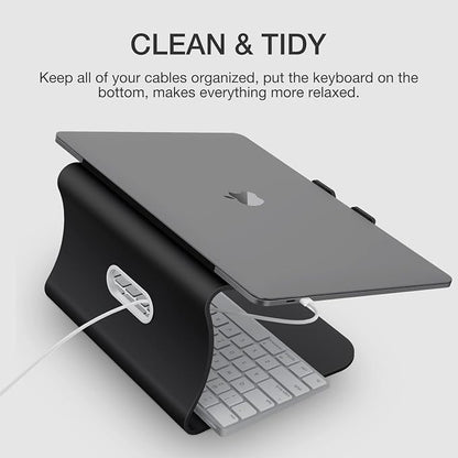 Laptop Stand, Aluminum Notebook Holder Riser Heat-Vent - Image 3