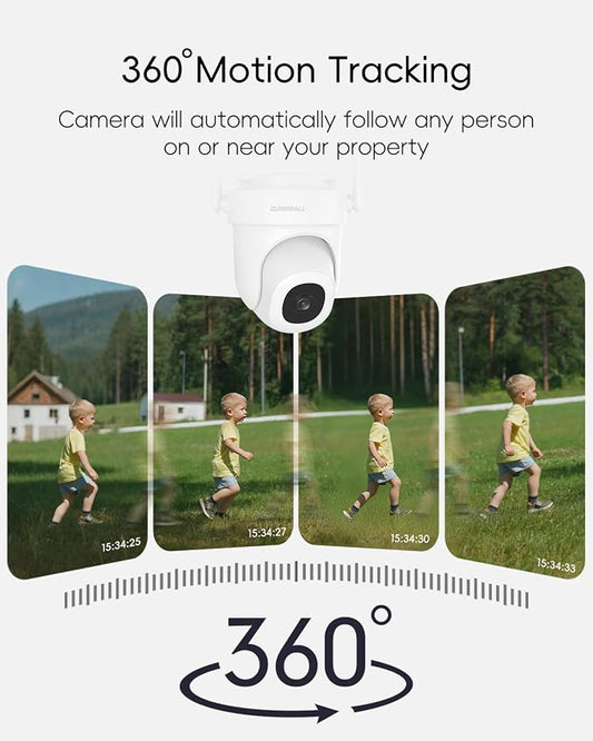 ZUMIMALL 2K Wired Outdoor Camera, 2.4G/5G WiFi Security Camera, 24/7 Recording - Image 2